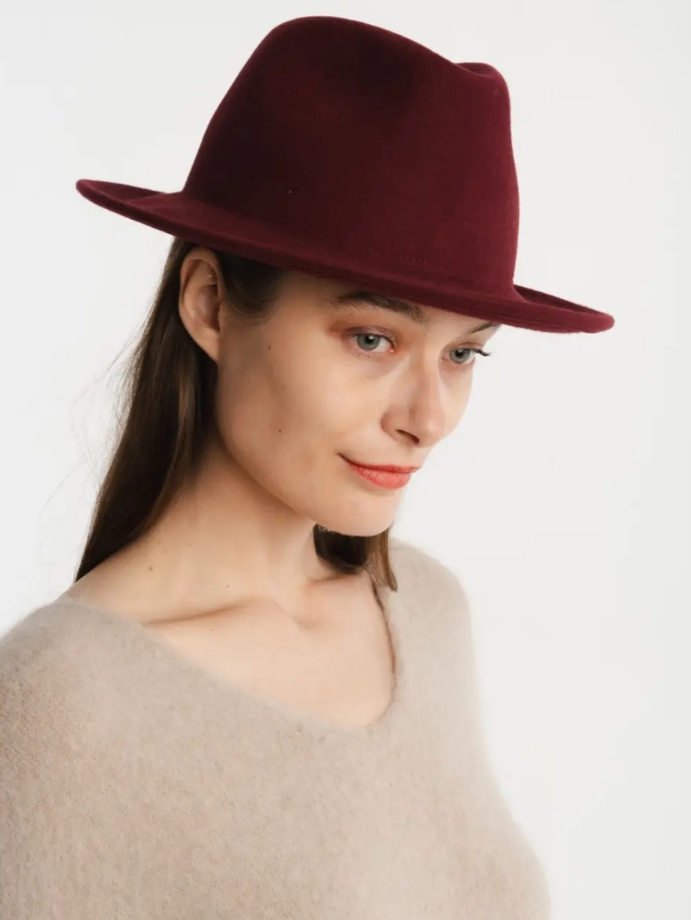 NWT Julia Paris Crimson Fedora